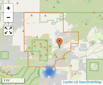 Area schools map